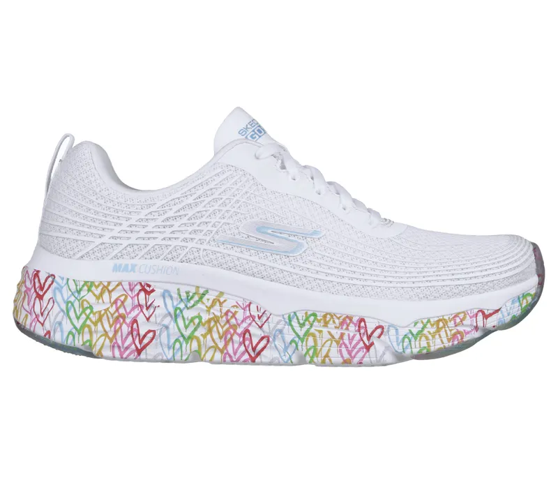 Skechers JGoldcrown: Max Cushioning Elite – Live to Love – White / Multi (128557 WMLT)