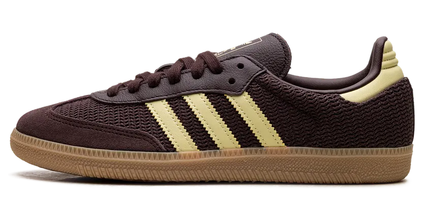 Adidas Samba OG “Shadow Brown Powder Yellow” (JR8167)