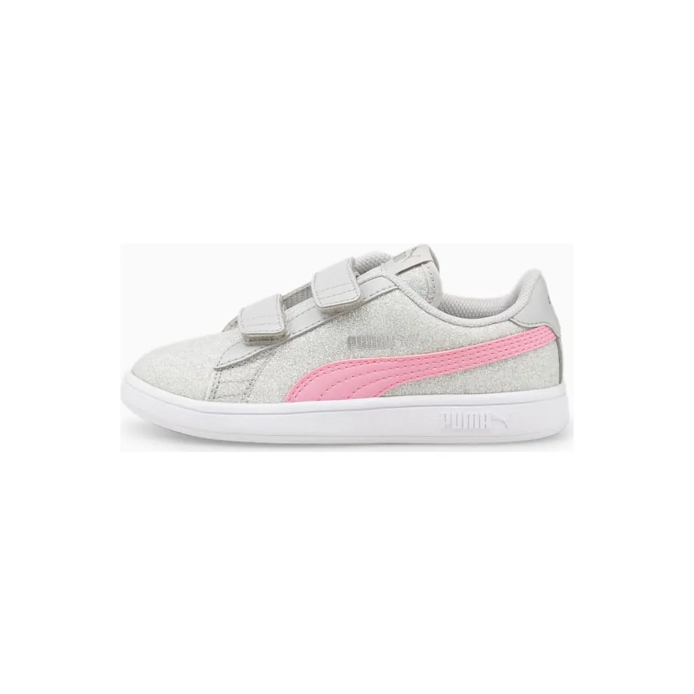 Puma Smash v2 Glitz Glam Kid Pink/Grey (36737828)