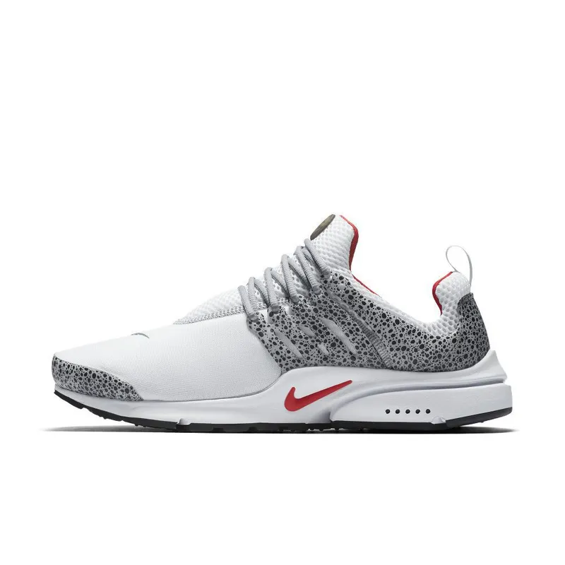 Nike Air Presto Safari Pure Platinum White/University Red-Pure Platinum-Black (886043-100)