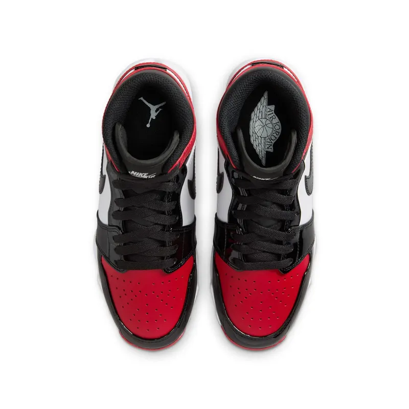 Jordan 1 Mid Cleat Patent Bred Toe (HF6883-601)