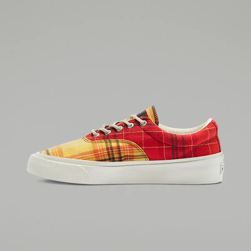 Converse Skid Grip Ox Twisted Plaid Egret/Multi-Egret (169218C)