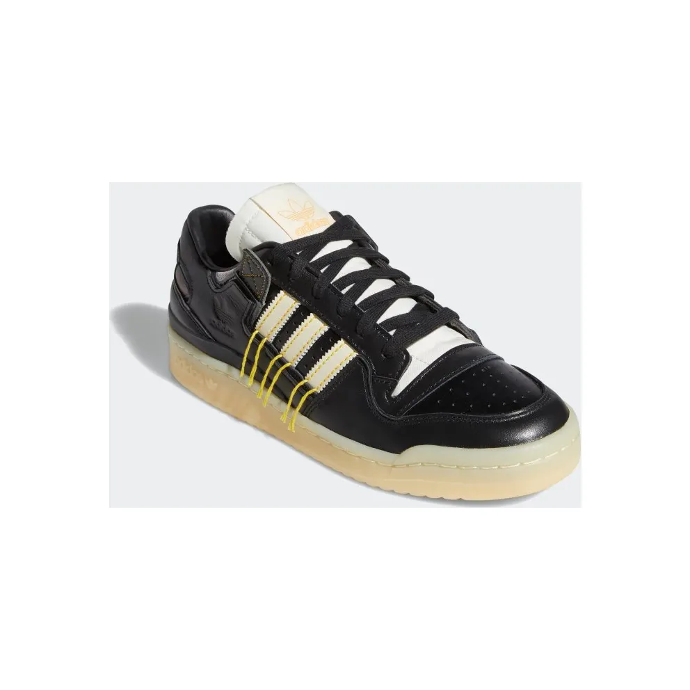 adidas FORUM 84 LOW PREMIUM Core Black / Cream White / Easy Yellow (FZ3773)
