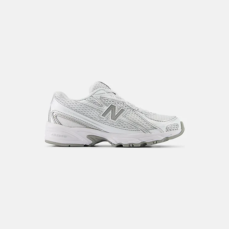 New Balance 740 Bungee Lace White Silver Metallic (PZ740WM)