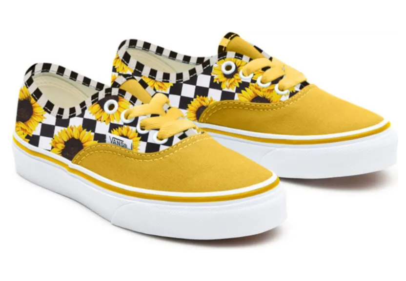 VANS Gepersonaliseerde Kids Sunflowers Authentic Geel (VN0A3CST111)