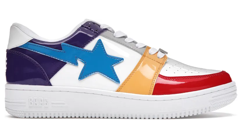 A Bathing Ape Bapesta Low Crazy White (1G80191012 WHT)