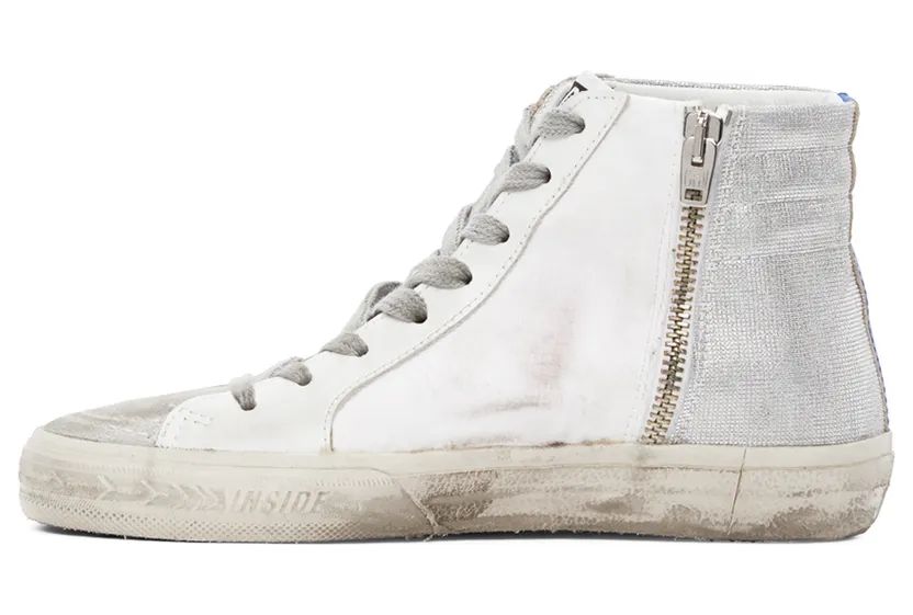 Golden Goose Pink & Silver Slide Sneakers (F00116.F001050.80806) (3)