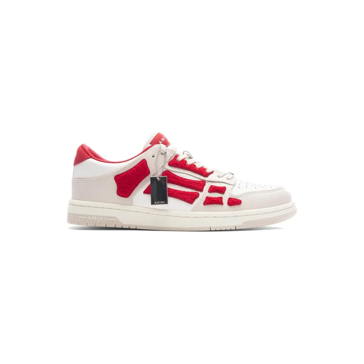 AMIRI Skel Top Low White Red Chenille (PF23MFS008-610)