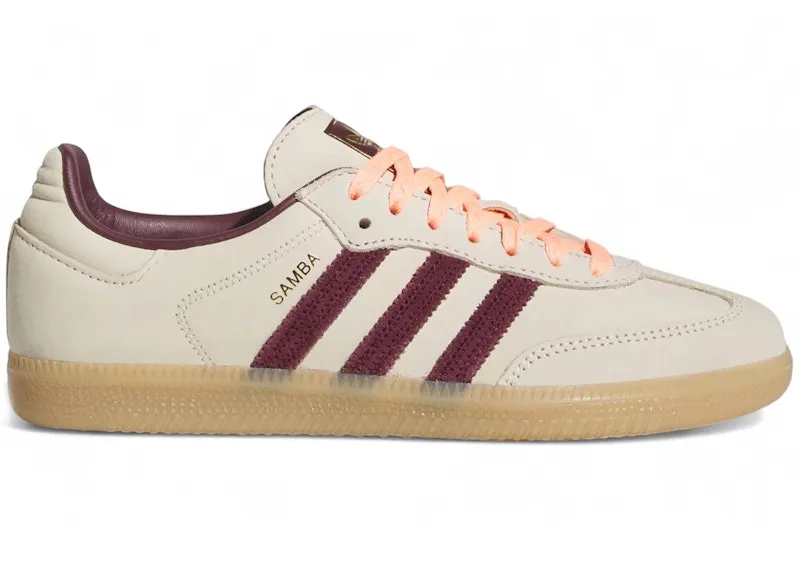 adidas Samba OG Wonder White Maroon Frozen Turbo (KJ2309)