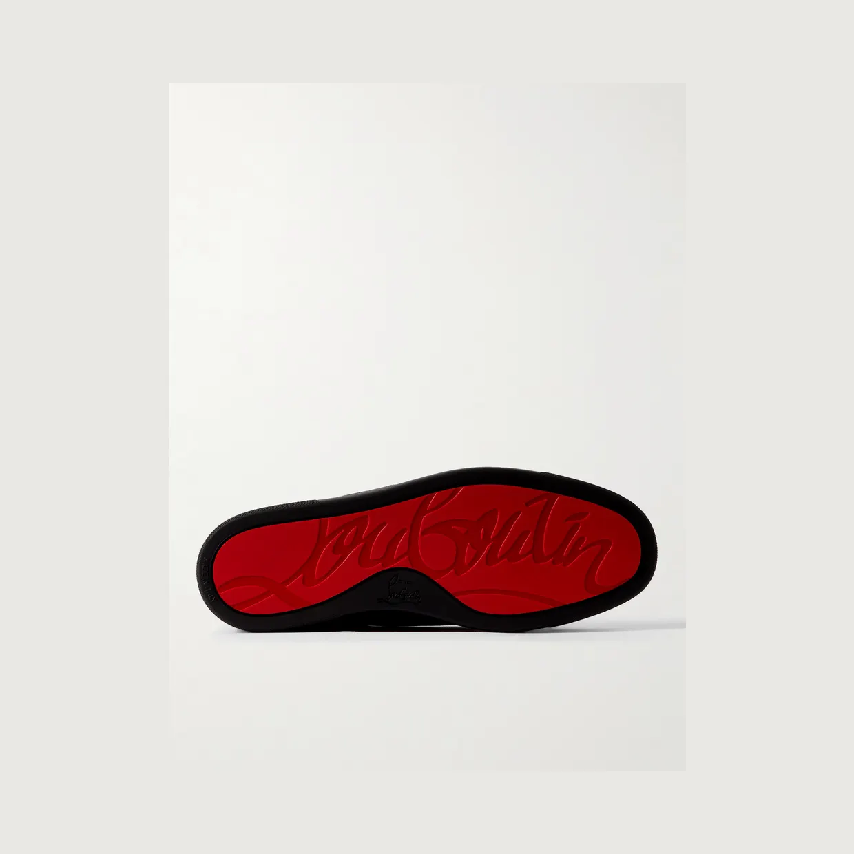 Christian Louboutin Louis Junior Spikes Cap-Toe Suede Sneakers Black (3240423) (3)