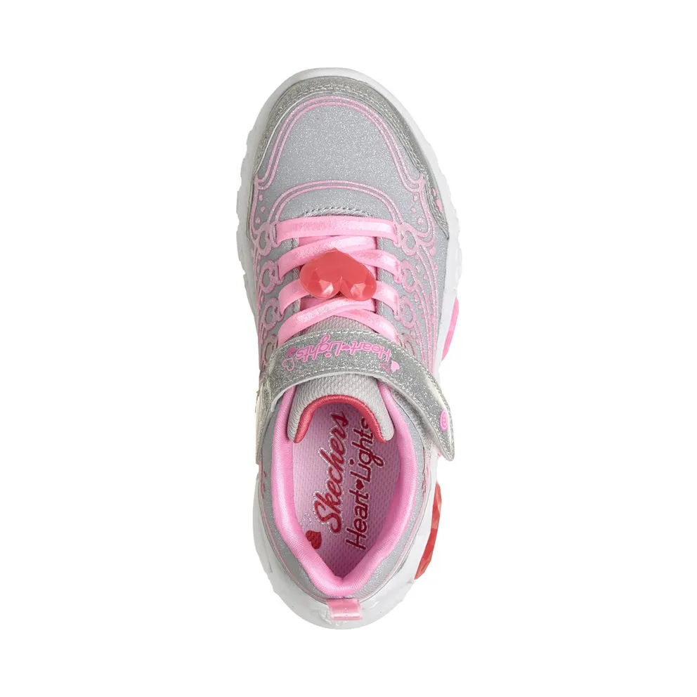 Skechers S-Lights: Enchanted Heart Lights Silver (303266CSMLT)