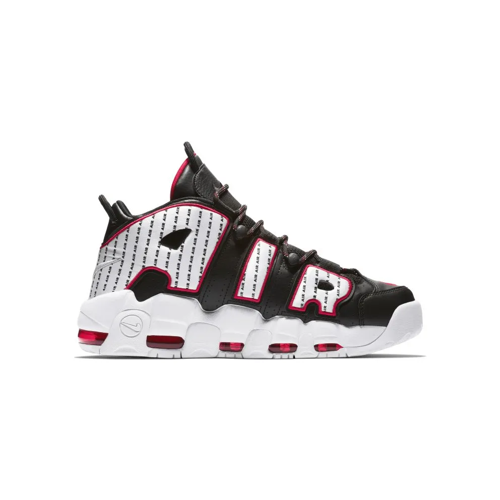 Nike Air More Uptempo Pinstripe Black/White-University Red (AV7947-001)