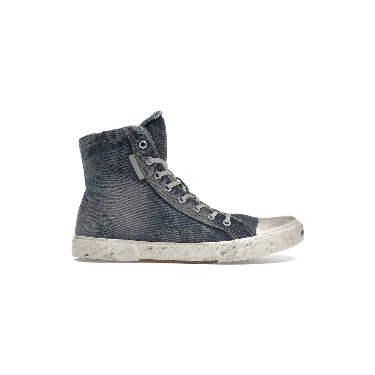 Balenciaga Paris High Top Blue Destroyed Denim (688752W3RCL4090)