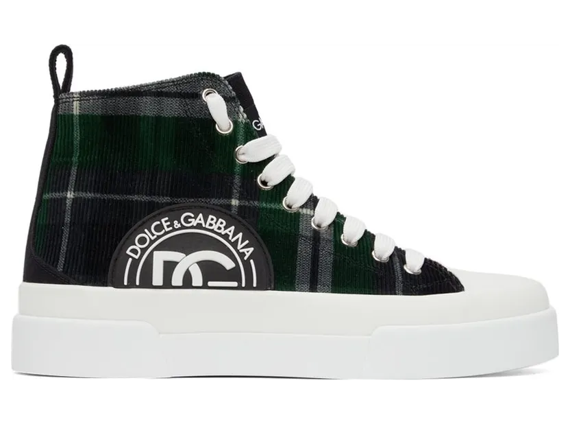 Dolce & Gabbana Portofino Light Two-Tone Mid-Top Sneakers (CS1889-AO789)