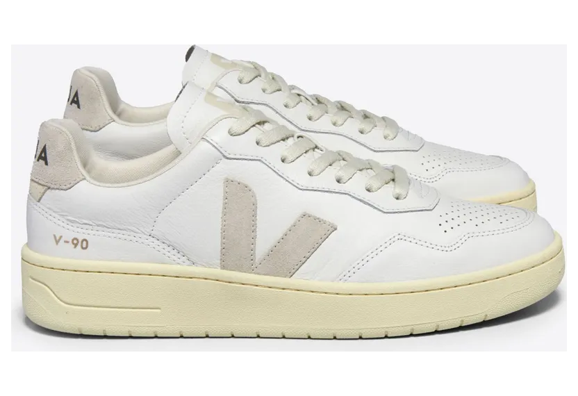 Veja V-90 LEATHER WHITE NATURAL – “Wit” (VD2003655A)