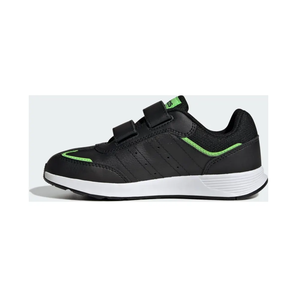 adidas Tensaur Switch Shoes Kids “Core Black / Cloud White / Lime Burst” (JQ8089)