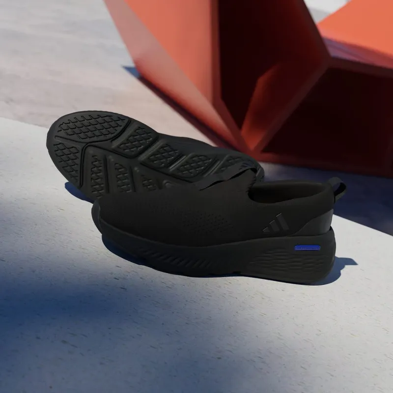 Adidas Cloudfoam Go Lounger Core Black / Core Black / Lucid Blue (ID4019)