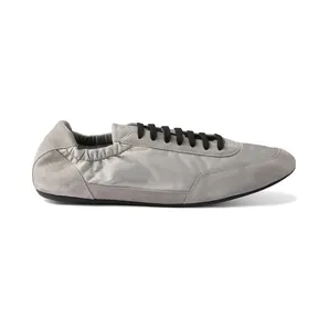 Prada Collapse Sneakers Re-Nylon Suede Elasticized Cloudy Gray (2EG479_D7C_F0424_F_G001)