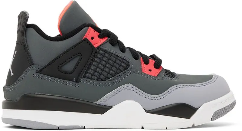 Jordan 4 Retro Infrared (PS) – “Dark Grey / Infrared 23-black-cement Grey” (BQ7669-061)