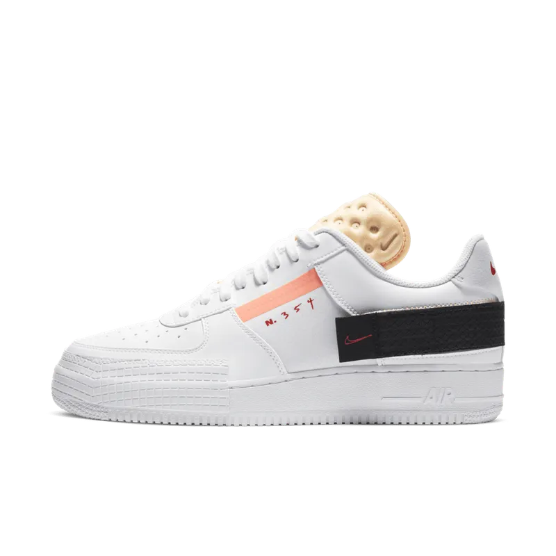 Nike Air Force 1 Type White Melon Tint White/Black-Melon Tint-Habanero Red (CZ7107-100)