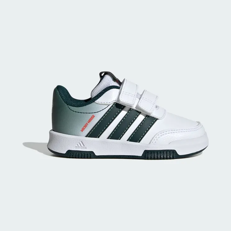 adidas Disney Mickey Mouse Tensaur Shoes Kids “Cloud White / Aurora Ivy / Lime Burst” (JR8128)