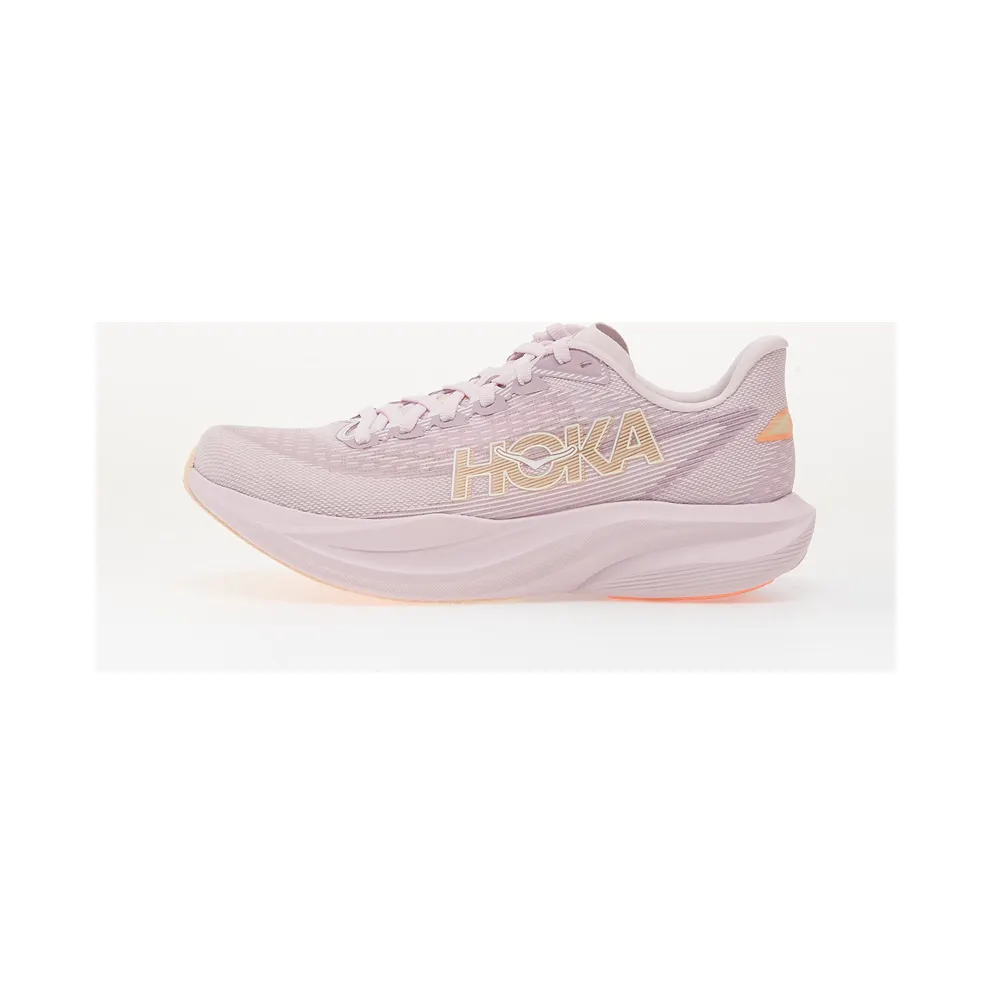 Hoka One Mach 7 Lilac Cream Tangerine Glow