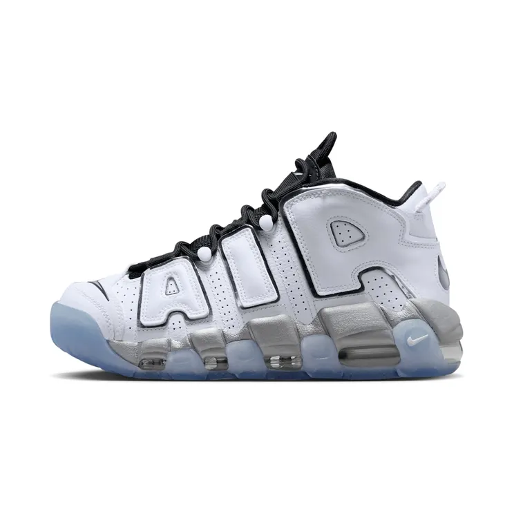 Nike AIR MORE UPTEMPO “White / Black / Clear / Metallic Silver” (DV7408-100)