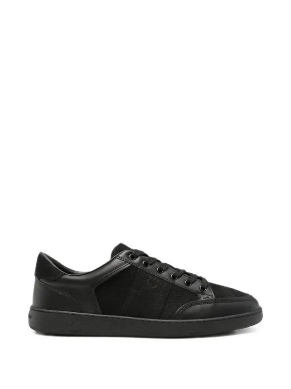 Ferragamo Gancini panelled leather – Black (798331)