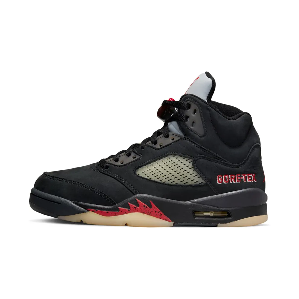 Air Jordan 5 Retro GTX Off-Noir/Black/Muslin/Fire Red (DR0092-001)