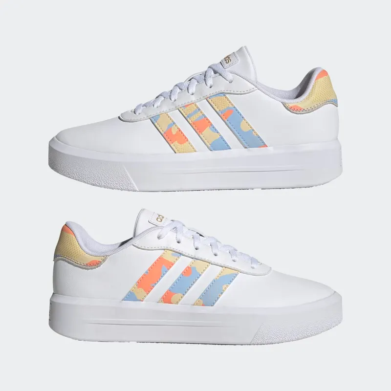 Adidas Court Platform Cloud White / Cloud White / Blue Dawn (H06298)