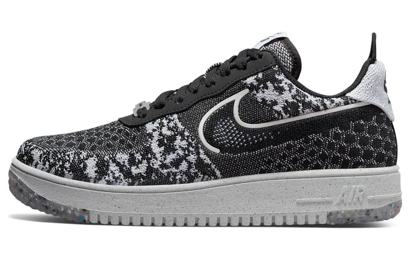 Nike Air Force 1 Crater Flyknit Black Pure Platinum (DM0590-001)