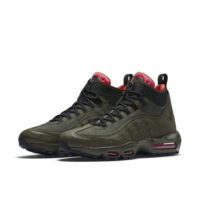 Nike Air Max 95 Sneakerboot Dark Loden Dark Loden/Black-Cargo Khaki-Bright Crimson (806809-300)
