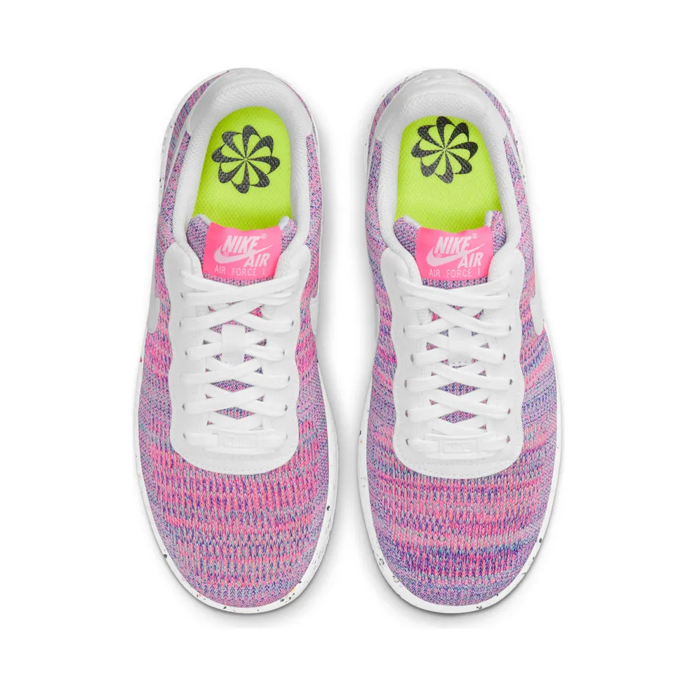Nike Air Force 1 Crater FlyKnit Purple – “Fuchsia Glow / Pink Blast / Green Glow / White” (DC7273-500)