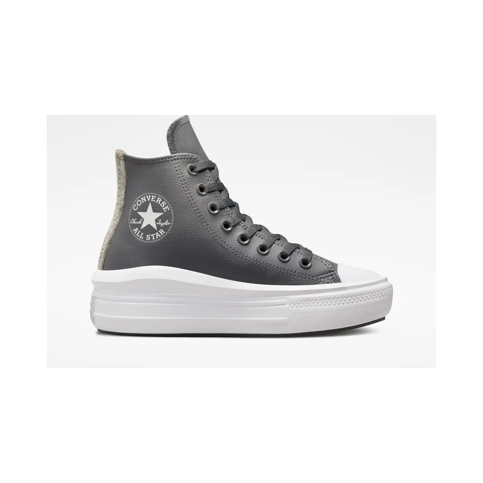 Converse Chuck Taylor All Star Move Platform Stripe Knit Iron Grey/iron Grey/White (A01344C)