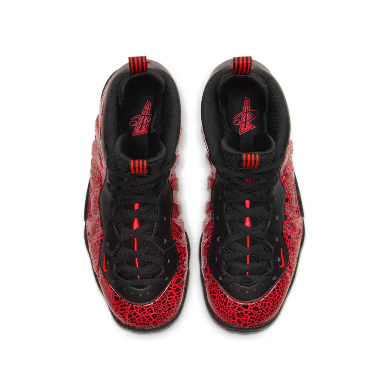 Nike Air Foamposite One Cracked Lava (GS) Black/Bright Crimson (644791-012)