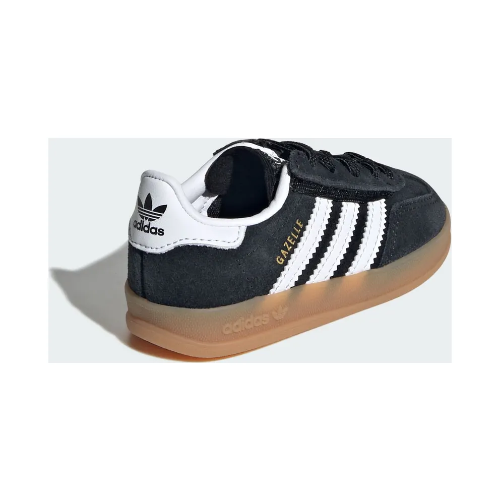 adidas Gazelle Indoor Comfort Closure Black White Gum (IH9131)