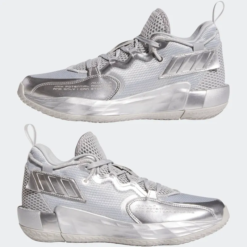 adidas Dame 7 EXTPLY Grey Two / Silver Metallic / Cloud White (FZ0172)