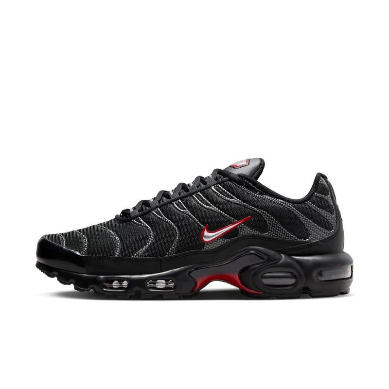 Nike Air Max Plus Black University Red Metallic Silver (HF4293-001)