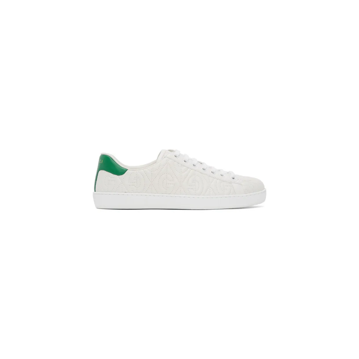 Gucci White G Rhombus New Ace Sneakers (598833 0R0A0)