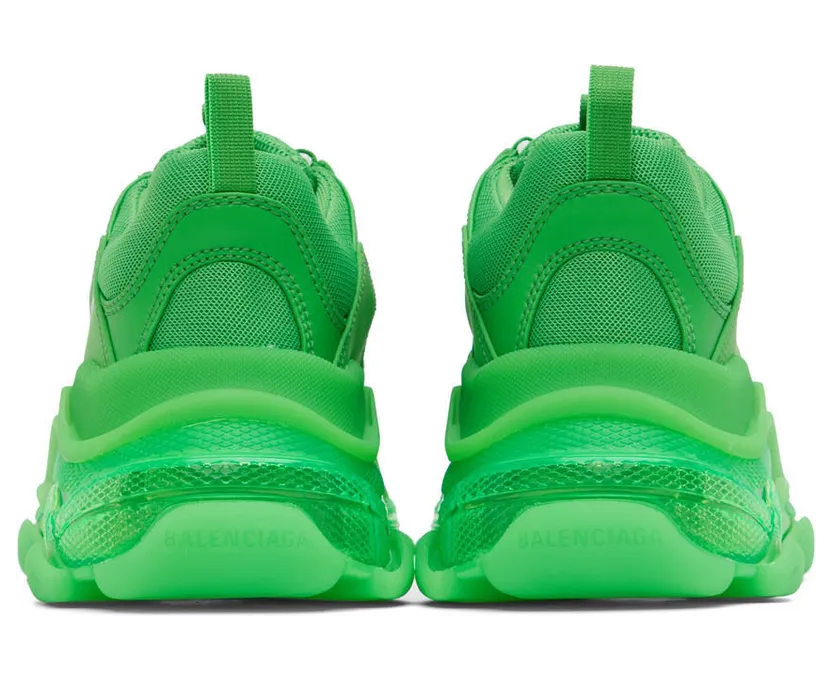 Balenciaga Green Triple S Sneakers (541624-W2GA1-3510) (2)
