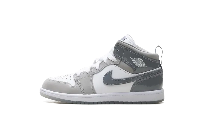 Air Jordan 1 Mid SE PS “White Medium Grey Cool Grey” (HF3194-100)