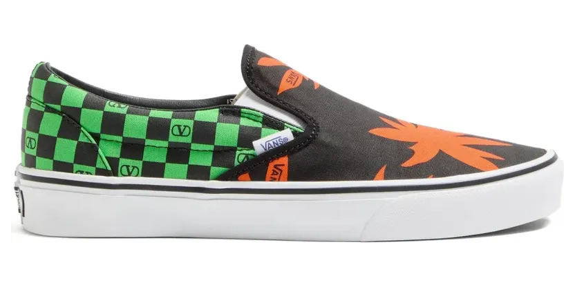 Valentino Garavani x Vans VLogo Sneakers mit Schachbrettmuster – Schwarz (YS0M96XWF)