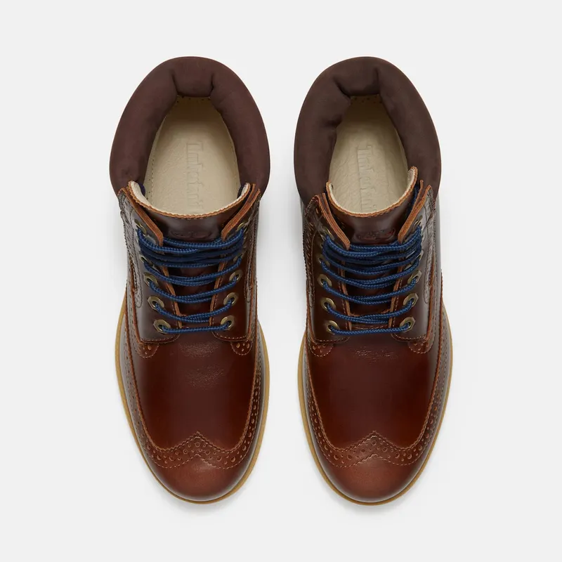 Timberland 6 Premium Brogue Boot Medium Brown Wingtip (TB0A2A8V-EM4)