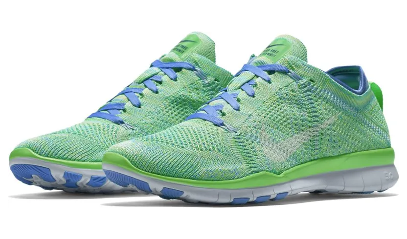 Nike Free TR Flyknit Voltage Green Chalk Blue (W)