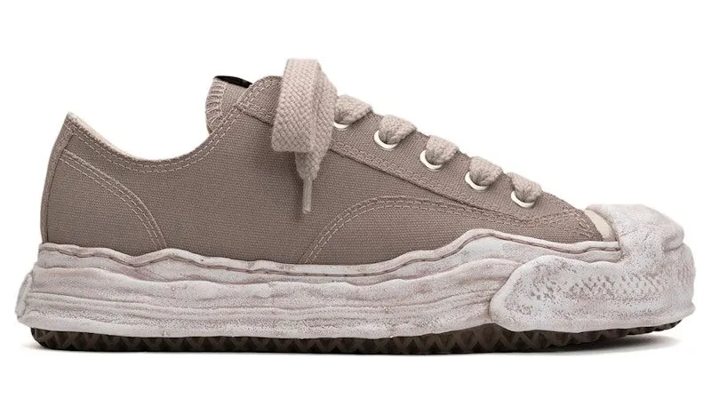 Maison Mihara Yasuhiro Hank OG Sole Garment Dyed Canvas Low Grey (A14FW744-GRY)
