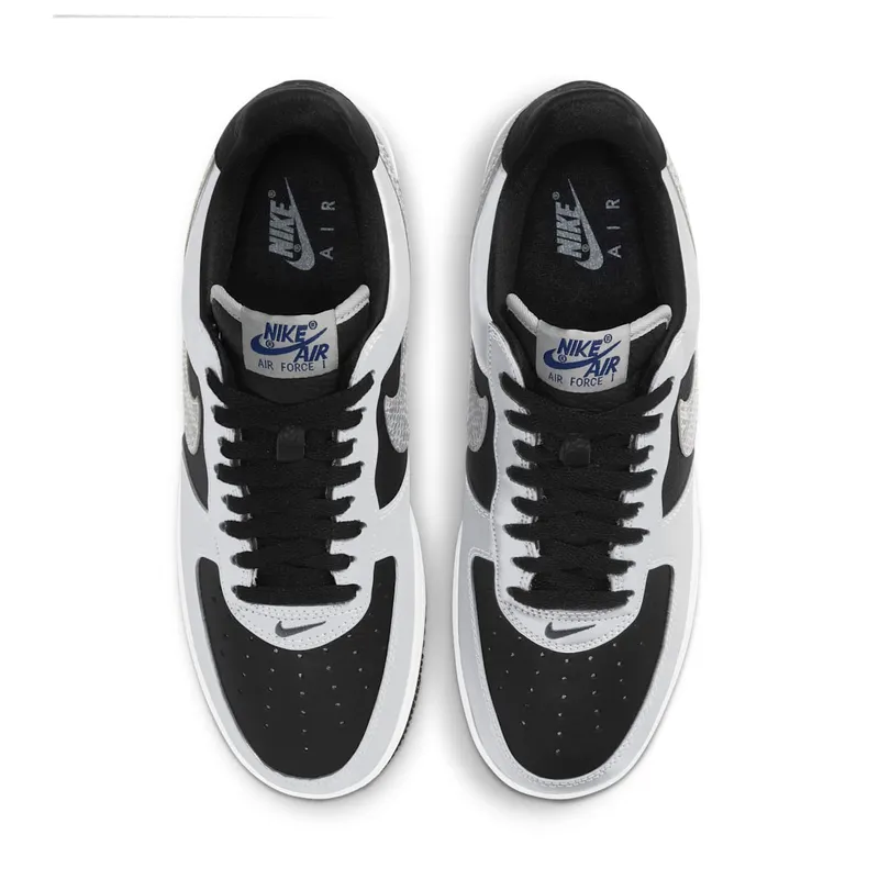 Nike Air Force 1 Low Silver Snake (2021) Black/Silver-Black (DJ6033-001)
