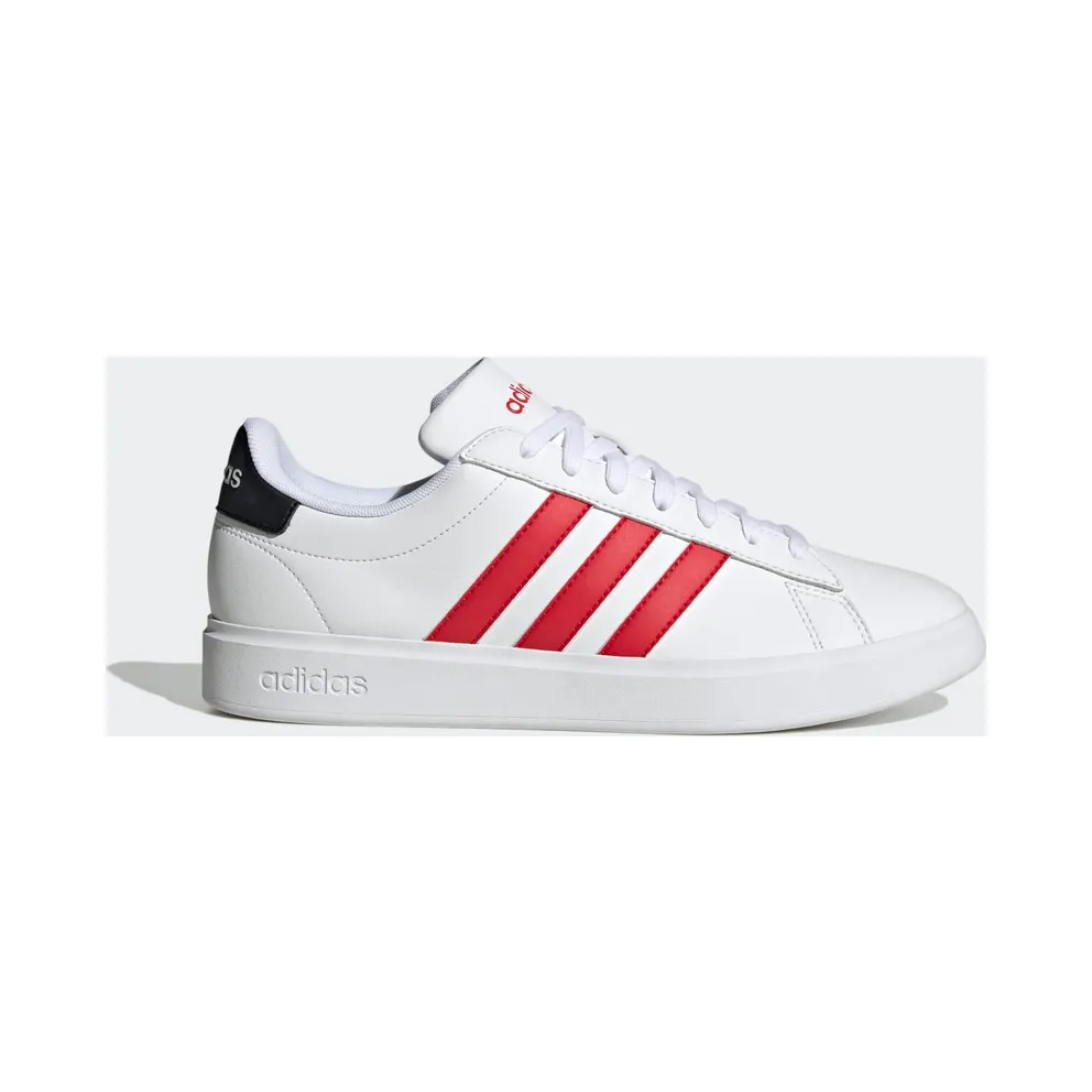Adidas Grand Court Cloudfoam Comfort Cloud White / Better Scarlet / Core Black (FZ6363)