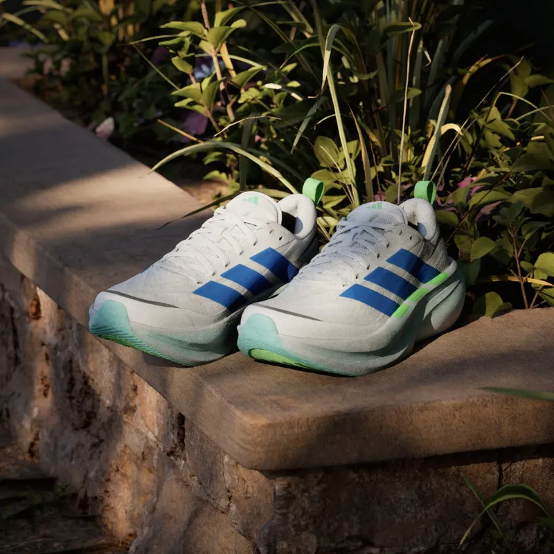 Adidas SUPERNOVA GLIDE M Running Shoes Cloud White / Blue / Lime Burst (KJ8758)
