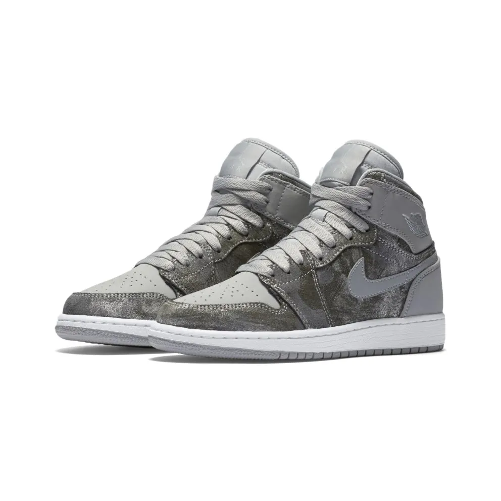 Jordan 1 Retro All Star 2016 (GS) Wolf Grey/Metallic Silver/White (819664-004)
