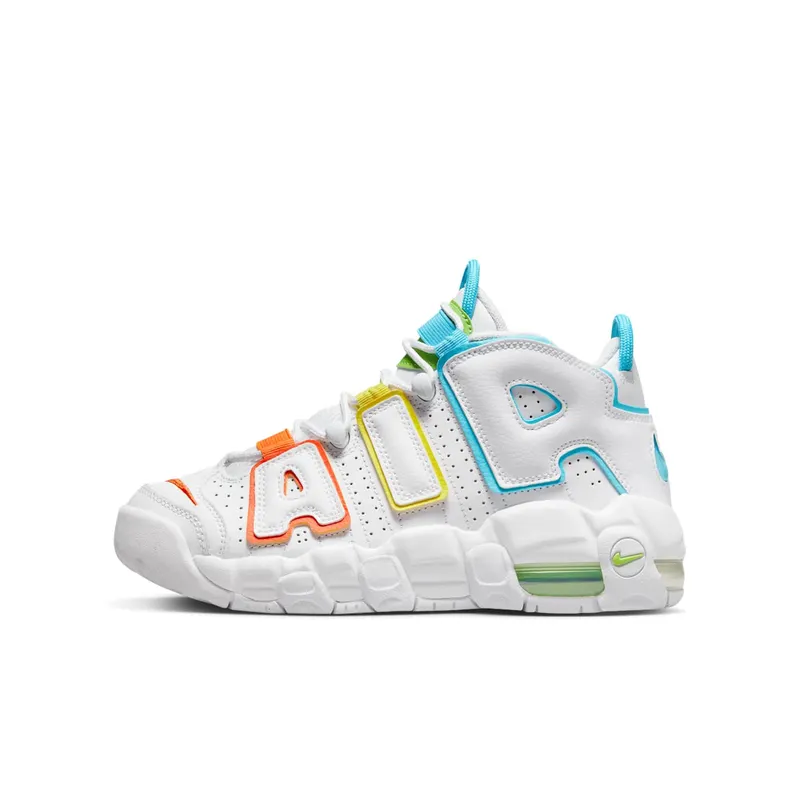 Nike Air More Uptempo GS “White Multi-Color” (FJ4624-100)